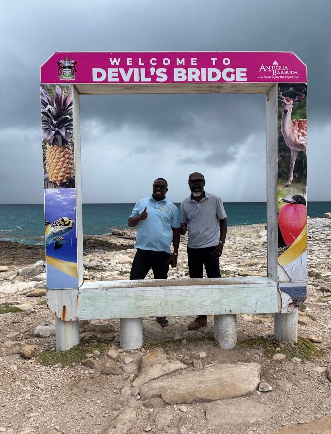 Group tour guests enjoying Antigua